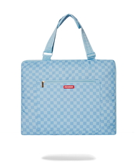 SHARK ISLAND PACKABLE BEACH MAT BLANKET WATER RESISTANT CONVERTIBLE TOTE