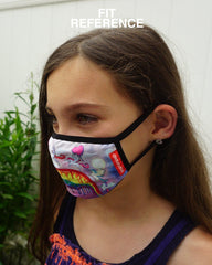 KIDS FORM FITTING MASK: MELT THE RAINBOW
