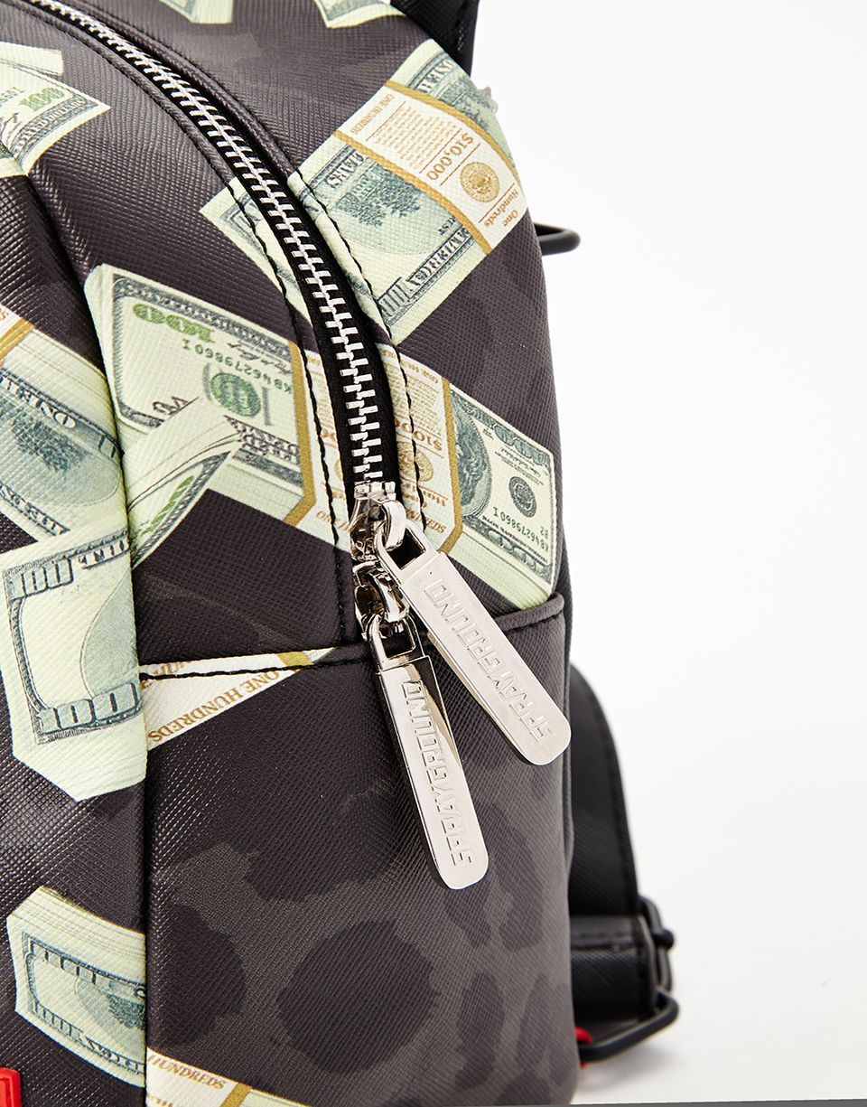 MONEY ON BLACK LEOPARD PRINT MINI