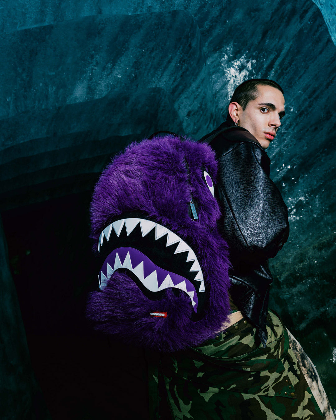FURZILLA SHARK (PURP) BACKPACK