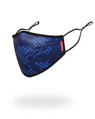 SHARK CHECK (BLUE) FACE MASK