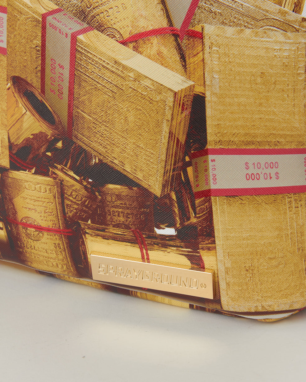 GOLD MONEY BRICKS DLXV BACKPACK
