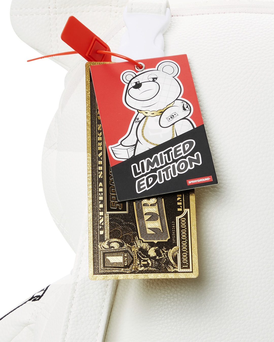 RIVIERA LE BLANC GOLD CHAIN MONEYBEAR TEDDYBEAR BACKPACK