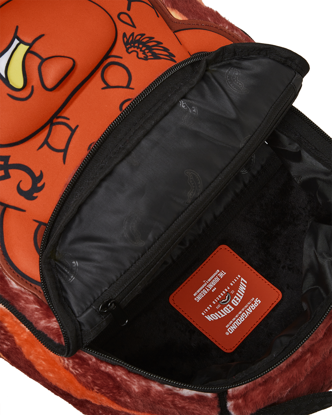 DIABLO COZY VELOUR FUR BACKPACK