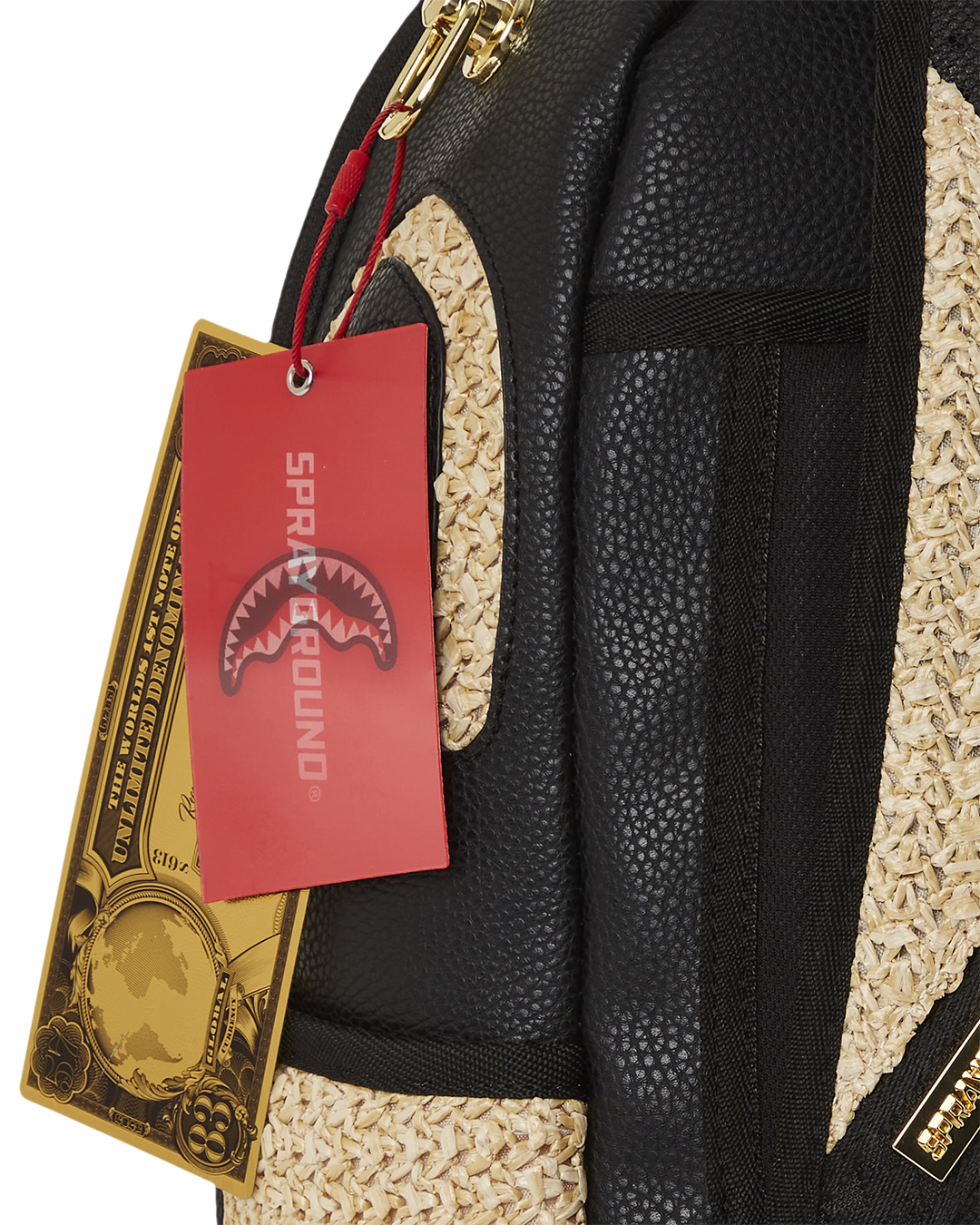 RAFFIA PALM BACKPACK