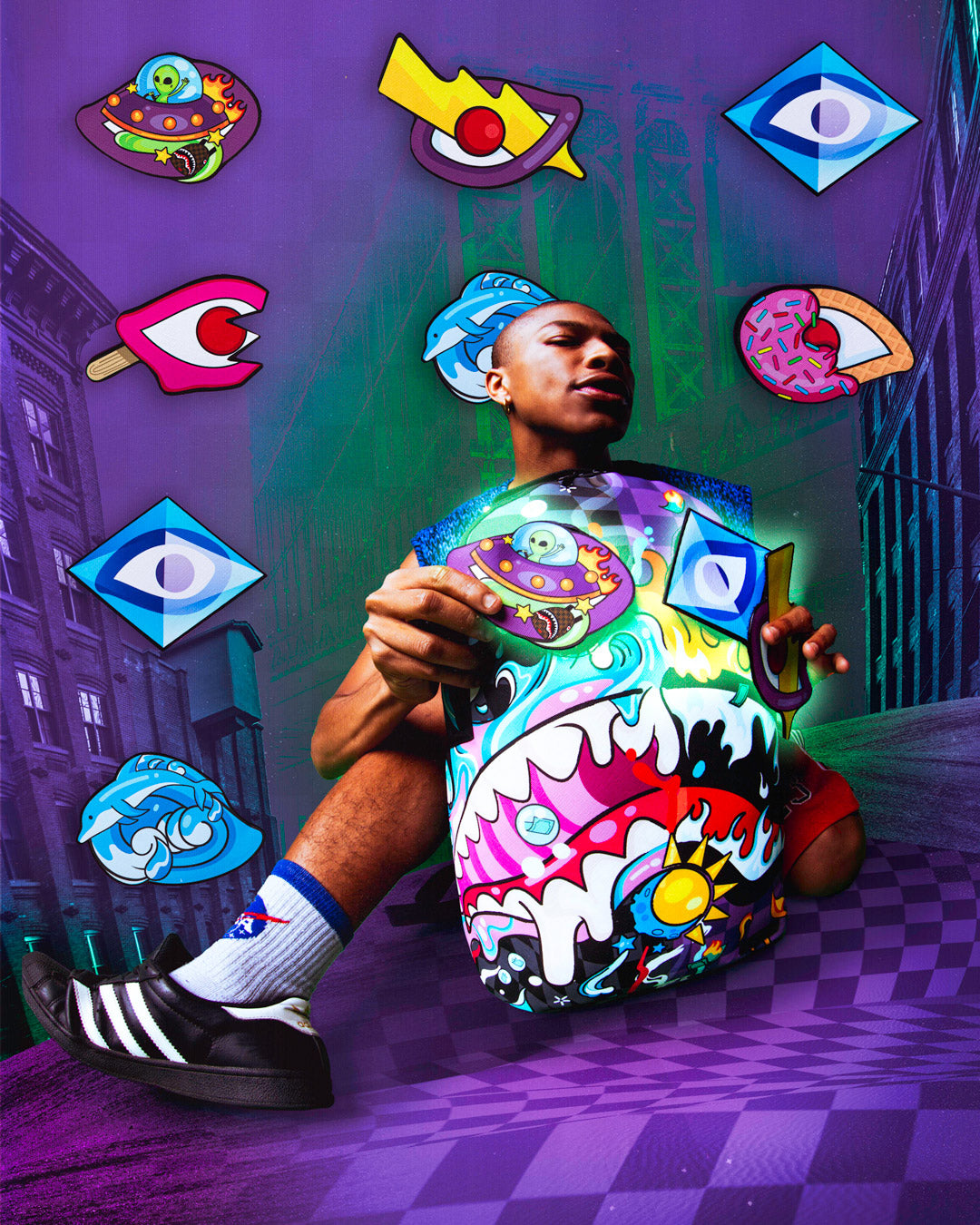 MAD SCIENTIST (6 REMOVABLE EYES) BACKPACK