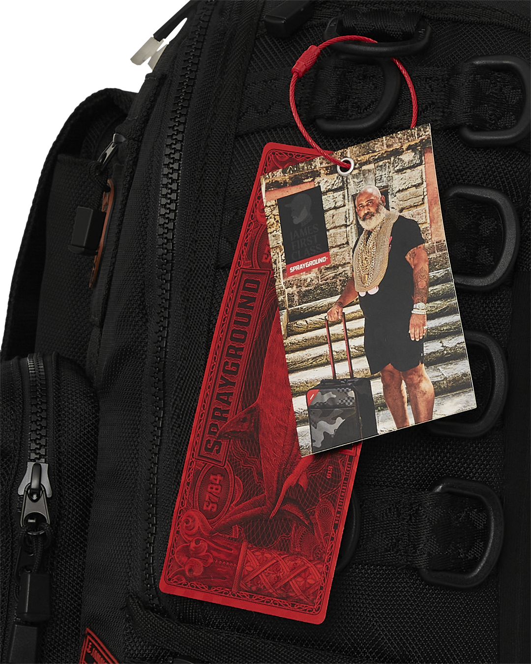 JAMES FIRST CLASS I GOT THESE STAMPS BACKPACK