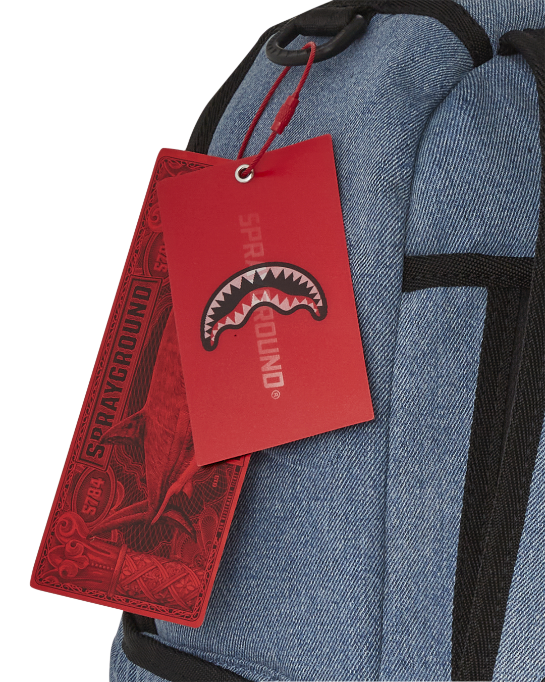 STONE WASH 3D SHARK BACKPACK