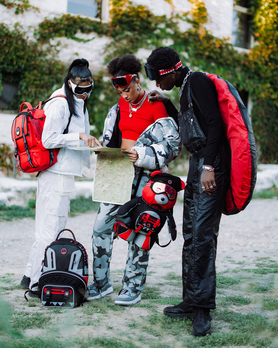 SKY HIGH SEEKERS ARCTIC GPS MONEYBEAR BACKPACK