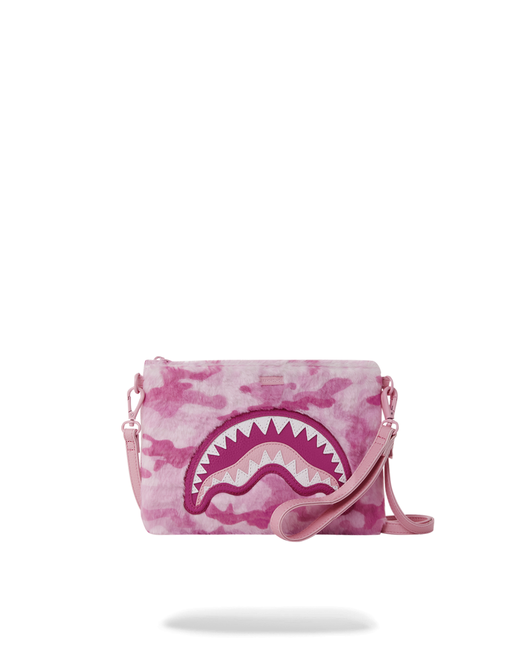 FURRROCIOUS IN PINK CROSSOVER CLUTCH