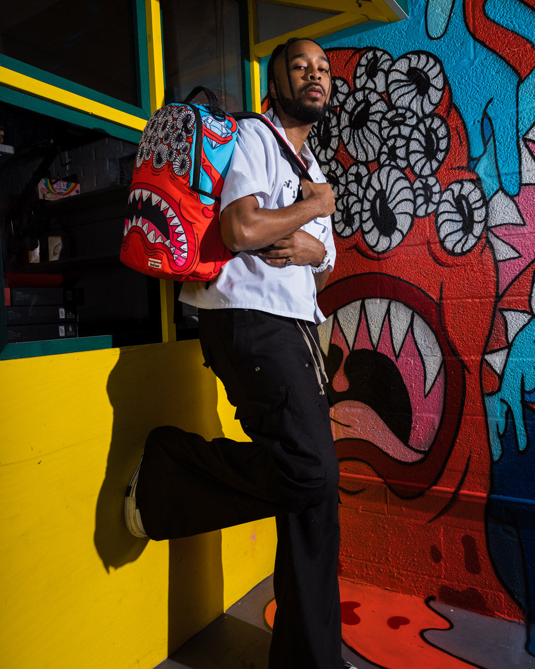 JORGE RODRIGUEZ THE ARTIST COLLAB BLINKY SHARK BACKPACK