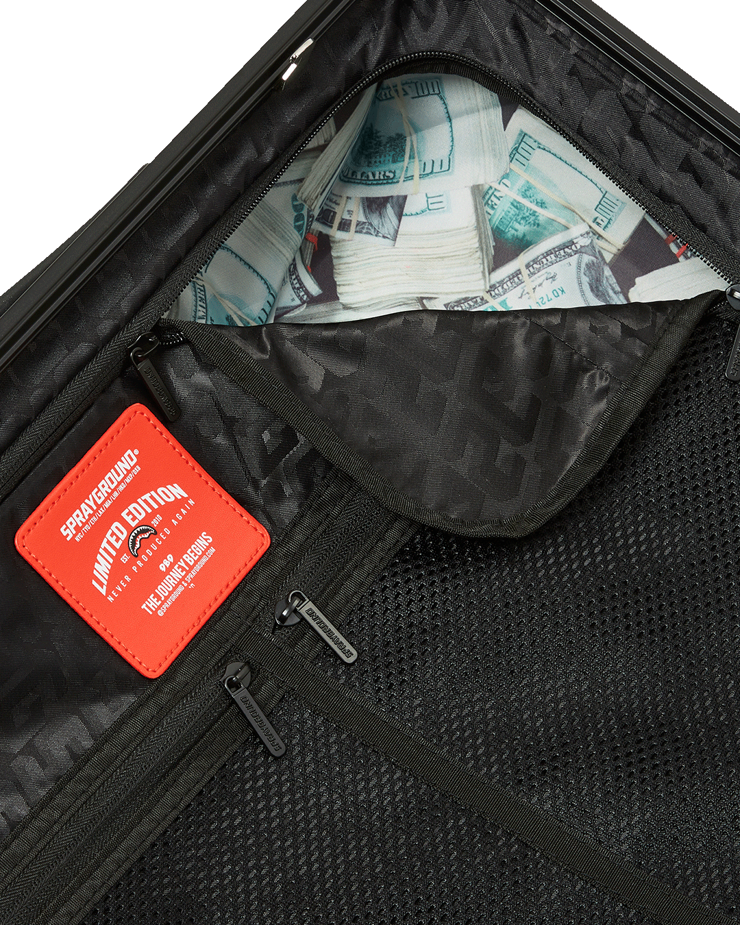 SHARKS IN PARIS BLUR EFFECT CARRY-ON LUGGAGE