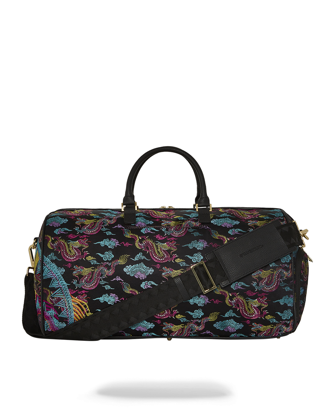 EMBROIDERED DRAGONS DUFFLE