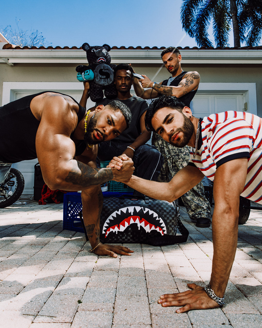 SHARKS IN PARIS THUNDERDRIP MONEYBEAR TEDDYBEAR BACKPACK