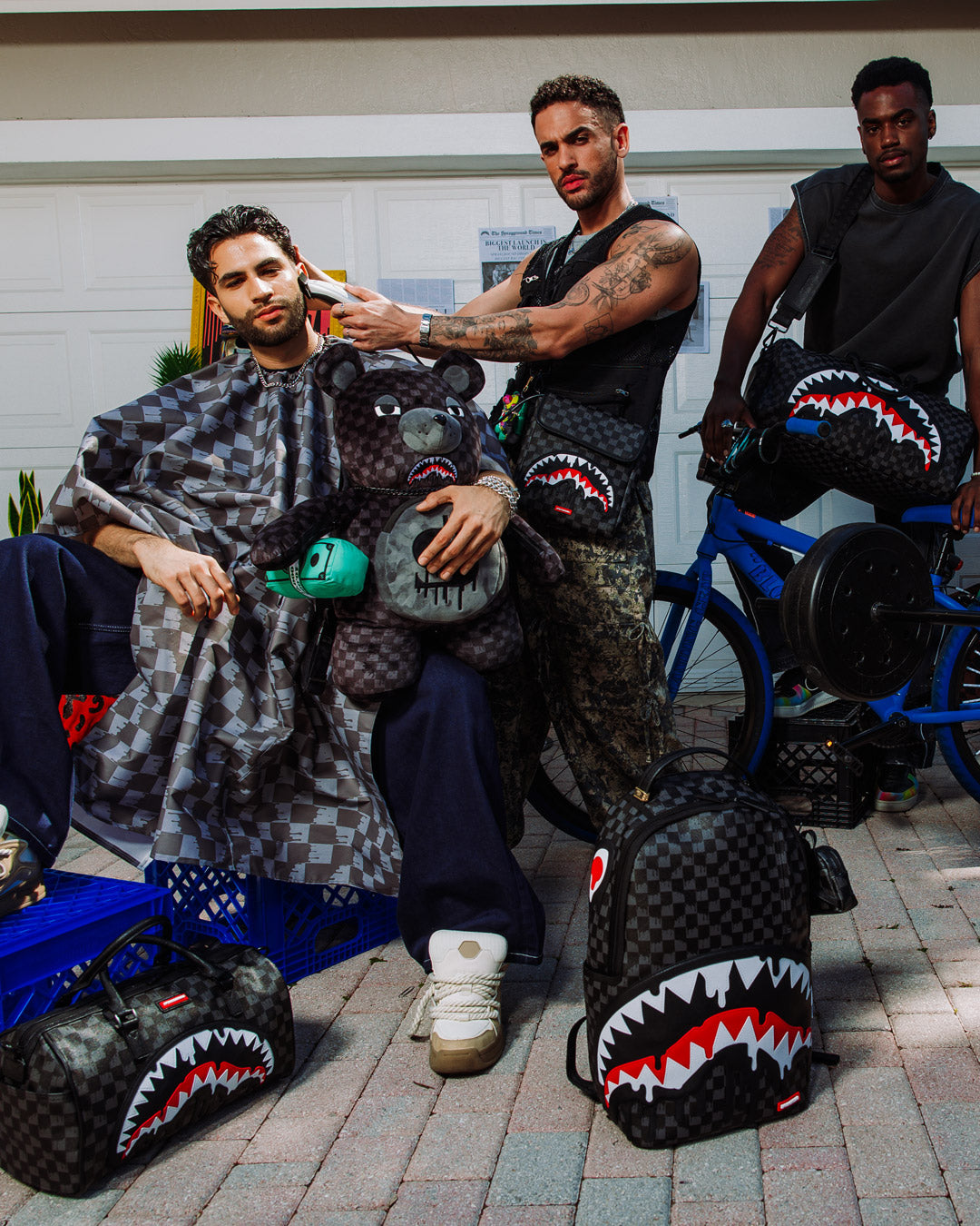 SHARKS IN PARIS THUNDERDRIP MONEYBEAR TEDDYBEAR BACKPACK