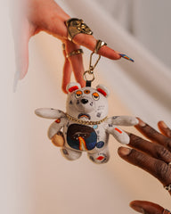 SPACED OUT BEAR KEYCHAIN