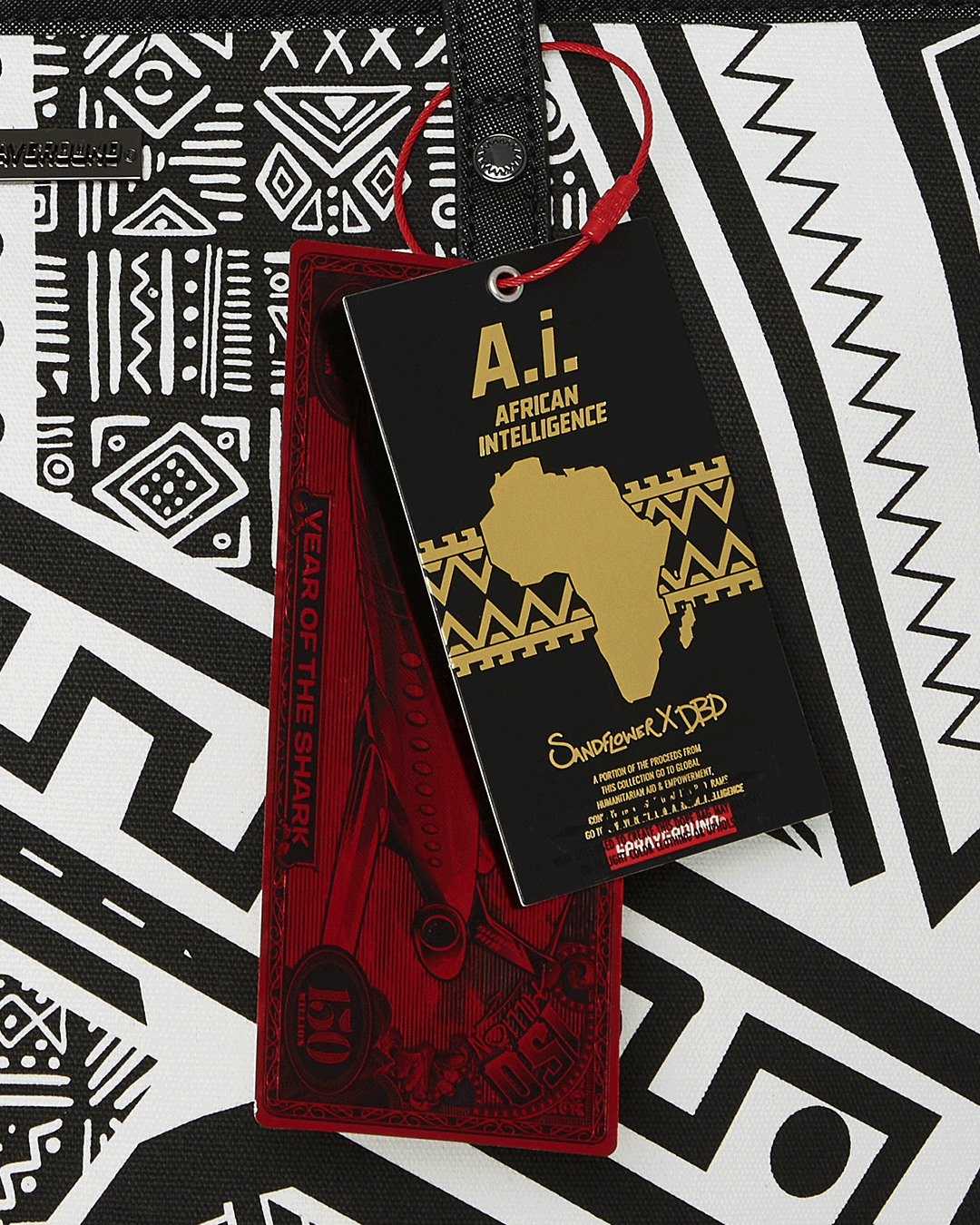A.I. AFRICAN INTELLIGENCE THE SKYHAWK WING TOTE - SANDFLOWER COLLAB