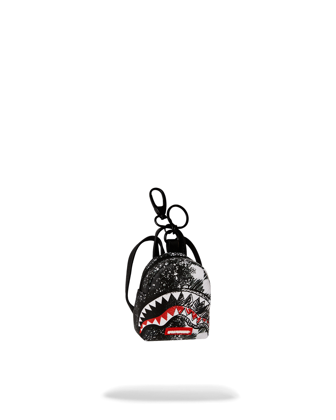 SCRIBBLE DRIBBLE CHECK BACKPACK KEYCHAIN